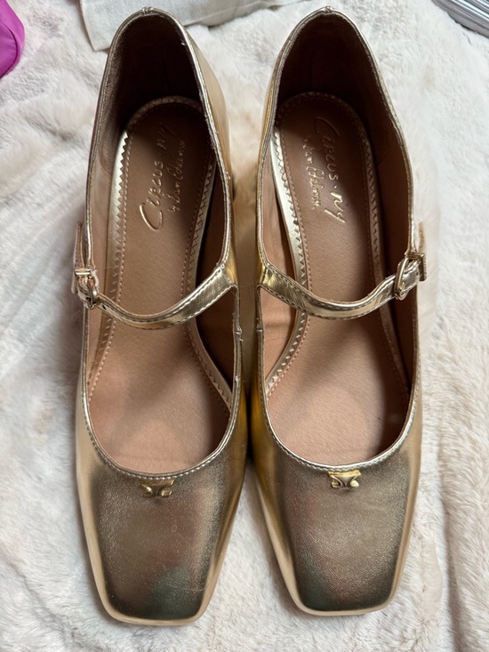 Circus by Sam Edelman Shoes - Circus by Sam Edelman Gold chunky heels